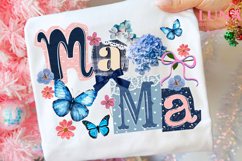 Floral Mama Png, Trendy Mom png, Mother Png, Cool Mama Png Product Image 1