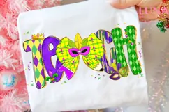 Preppy Teacher Marid Gras Coquette Bow Png, Mardi Gras Teach Product Image 6
