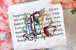 Book Lover Love PNG Shirt Design, Bookworm Gift for Readers Product Image 1