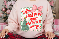 Let Heaven and Nature Sing PNG, Christian Christmas Png Product Image 3