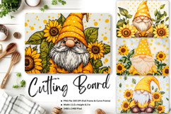 Gnome Cutting Board Kitchen Fall Autumn Chopping Board_52 Product Image 1