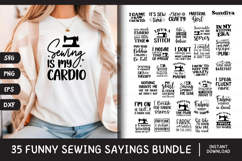 35 Funny Sewing Quote SVG For Sewist Bundle Product Image 1