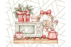 Christmas Cottagecore Kitchen Clipart PNG, Holiday Decor Product Image 4