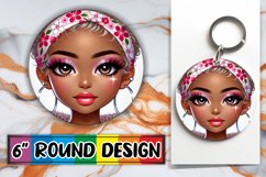 Cozy Round Keychain Magic, 3D Heart Product Image 1