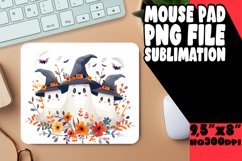 Watercolor Ghost Mouse Pad Halloween PNG Product Image 1