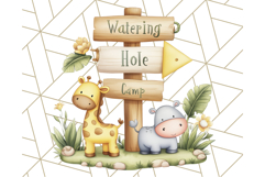 Cute Safari Animal Clipart PNG for Kids, African Wildlife Product Image 4