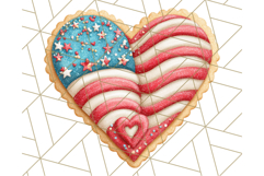 Fourth of July Cookie PNG, Patriotic Clipart USA Treats Png Product Image 4