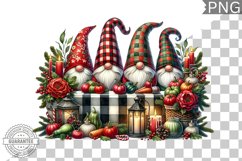Christmas Gnome Sublimation - Clipart PNG Design Product Image 1