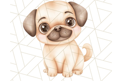 Pug Clipart PNG, Cute Dog Art, Funny Puppy Illustration Png Product Image 4