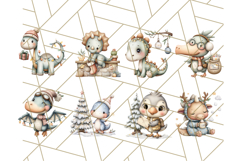 Christmas Dinosaur Party Png, Dino Clipart PNG Product Image 4