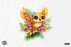 Tropical Birds Clipart - Summer Birds PNG Product Image 1