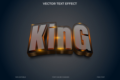 Editable 3D King Text Effect for Graphic Design Product Image 1