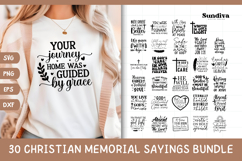 30 Christian Memorial Quote SVG Bundle Product Image 1