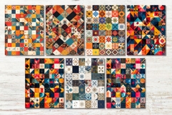 Geometric Collage Junk Journal Pages Printable Bundle Product Image 2