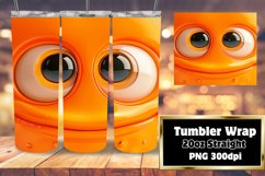 Joyful Cartoon Face Tumbler Design - Sublimation 20oz Product Image 1