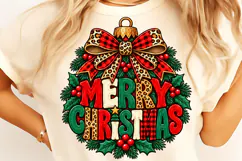Preppy Pink Merry Christmas PNG, Funny Christmas PNG, Merry Product Image 2