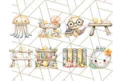 Sea Animal Clipart for Kids PNG, Ocean Animals Clip Art Png Product Image 4