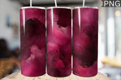 Burgundy Alcohol Ink Tumbler Wrap - High Quality 300 Dpi Product Image 1