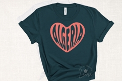 Algeria Heart SVG Cut File Product Image 1