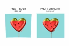 Watermelon Tumbler Sublimation | 20 oz | Taper | Straight Product Image 2