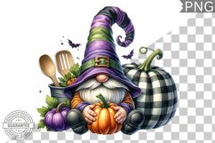 Halloween Kitchen Gnome Sublimation - Clipart PNG Design Product Image 1