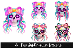 4 Halloween Skull PNG | Spooky Season Png Product Image 1