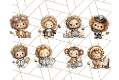 Zoo Animal Occupations PNG ,Cute Career Clipart Product Image 4