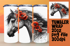Customizable 20oz Tumbler File , Horse Product Image 1