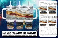 Glittery Meadow Blooms Tumbler Wrap: Spring Sublimation Product Image 1