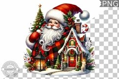 Christmas Santa Sublimation - Clipart PNG Design Product Image 1