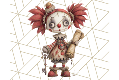 Creepy Dolls Clipart PNG Haunted Toy Characters Product Image 4