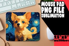 Abstract Dog Painting Mouse Pad - PNG Design Product Image 1