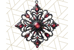 Gothic Christmas Clipart Dark Holiday PNG, Dark Christmas Product Image 4
