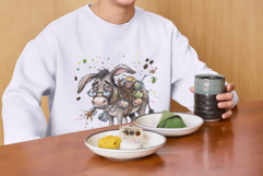 Whimsical Farm Animals Drink Coffee Clipart Product Image 6