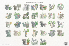 Summer Squirrel Garden Clipart Product Image 4