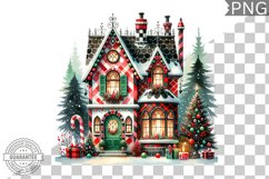 Christmas House Sublimation - Clipart PNG Design Product Image 1