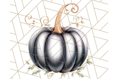 Fall Pumpkin Clipart PNG, Autumn Pumpkins, Jewel Tones Png Product Image 4
