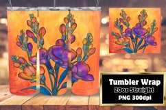 Bright Flower Tumbler Wraps for 20oz Sublimation Product Image 1