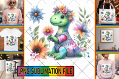 BRIGHT TSHIRT DESIGN Ideas PNG, Dino Product Image 1