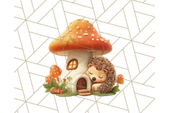 Whimsical Woodland Animal Village PNG Clipart Fantasy Forest Product Image 4