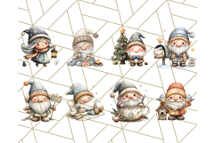 Watercolor Winter Gnome Clipart, Cute Gnome Christmas PNG Product Image 4