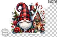 Christmas Gnome Sublimation - Clipart PNG Design Product Image 1