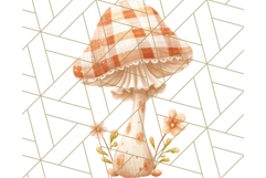 Dreamy Patterned Mushroom Clipart PNG, Forest Elements Png Product Image 4