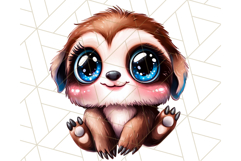 Jungle Creatures Kawaii Clipart PNG, Cute Rainforest Animal Product Image 4