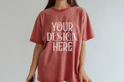 Brick Comfort Colors 1717 T-shirt Mockups, Real Model Mo Product Image 1