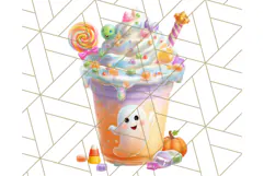 Haunted Sweet Shoppe PNG Clipart, Pastel Halloween Bakery Product Image 4