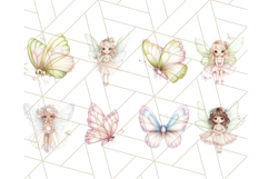 Pastel Fairies and Butterflies PNG, Fantasy Clipart Bundle Product Image 2