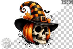 Halloween Skull Sublimation - Clipart PNG Design Product Image 1
