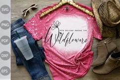 You Belong Among The Wildflowers - Boho Girl SVG Design Product Image 1