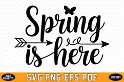 Spring is here SVG Design | SVG Cut files Product Image 1